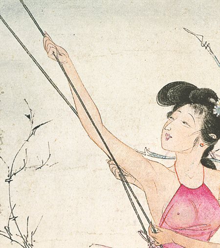 官渡-胡也佛的仕女画和最知名的金瓶梅秘戏图